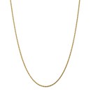 14k Gold 1.75 mm Diamond Cut Rope w/Lobster Clasp Chain - 18 in.