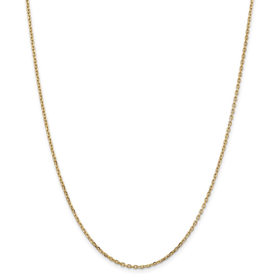 14k Gold 1.8 mm Diamond-cut Cable Chain Necklace - 20 in.