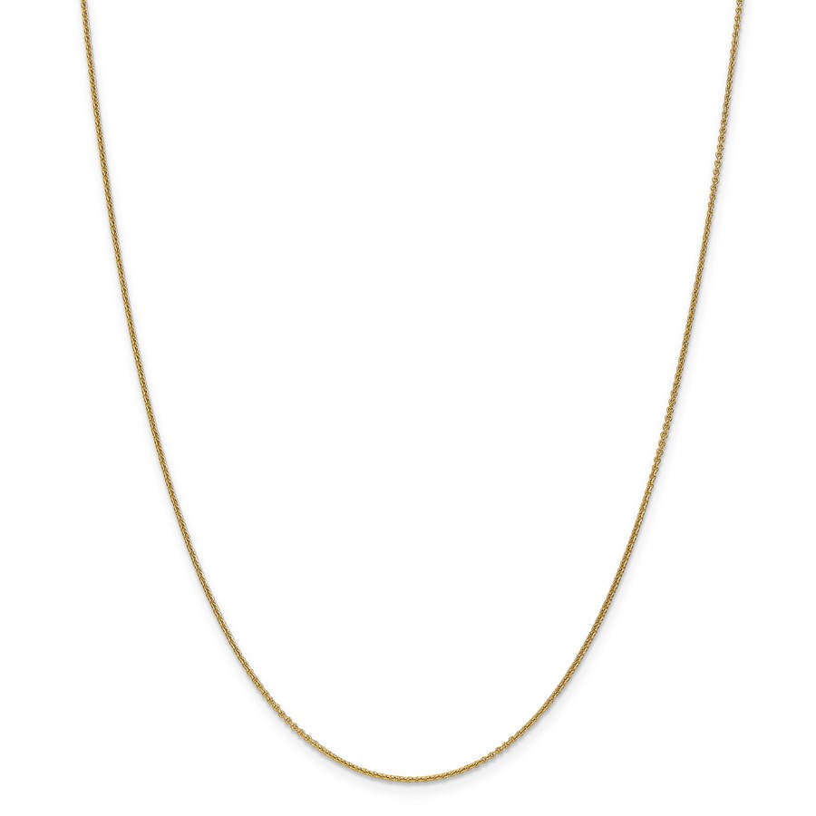 14k Gold 1 mm Cable Chain Necklace - 24 in.