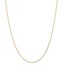 14k Gold 1 mm Diamond Cut Wheat Chain - 18 in.