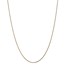 14k Gold 1 mm Solid Diamond-cut Spiga Chain Necklace - 18 in.