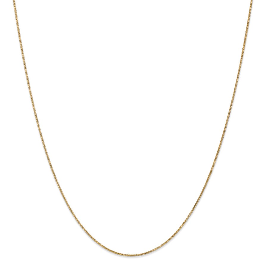 14k Gold 1 mm Solid Polished Spiga Chain Necklace - 20 in.