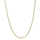 14k Gold 2.2 mm Beveled Curb Chain - 24 in.
