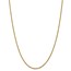 14k Gold 2.25 mm Diamond-cut Rope with Chain Necklace - 20 in.