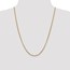 14k Gold 2.45 mm Hollow Round Box Chain Necklace - 24 in.