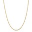 14k Gold 2 mm Diamond-cut Rope Clasp Chain Necklace - 18 in.