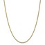 14k Gold 2 mm Semi-solid 3-Wire Wheat Chain Necklace - 24 in.