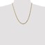 14k Gold 4 mm Flat Figaro Chain Necklace - 22 in.
