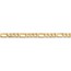 14k Gold 4 mm Flat Figaro Chain Necklace - 24 in.