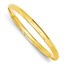 14k Gold 5 mm High Polished Hinged Bangle Bracelet