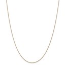 14k Gold .75 mm Solid Polished Cable Chain Necklace - 16 in.