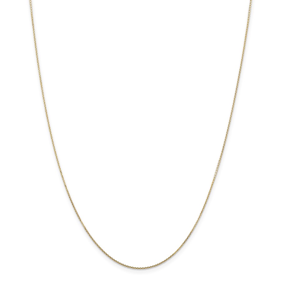 14k Gold .80 mm Diamond-cut Cable Chain Necklace - 20 in.