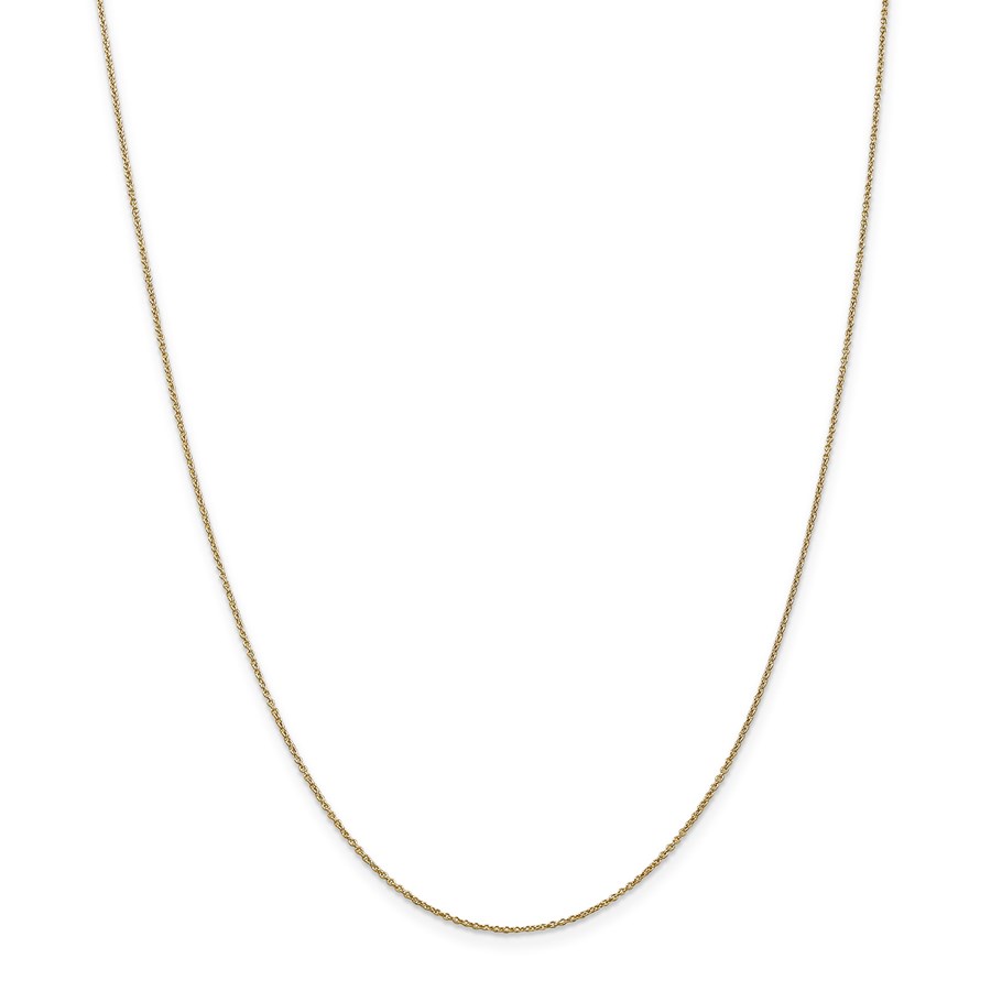 14k Gold .9 mm Cable Chain Necklace - 16 in.