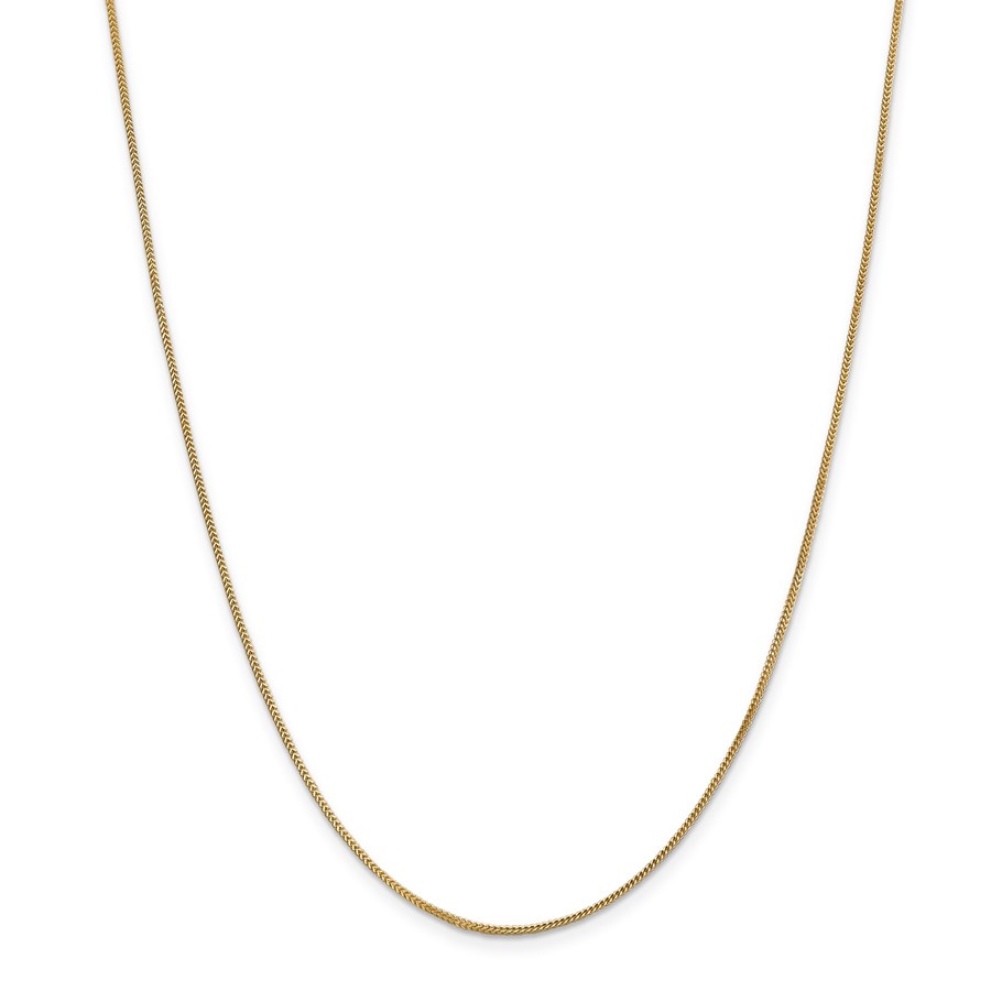 14k Gold .9 mm Solid Polished Franco Chain Necklace - 18 in.