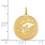 14k Gold Graduation Day Disc Charm