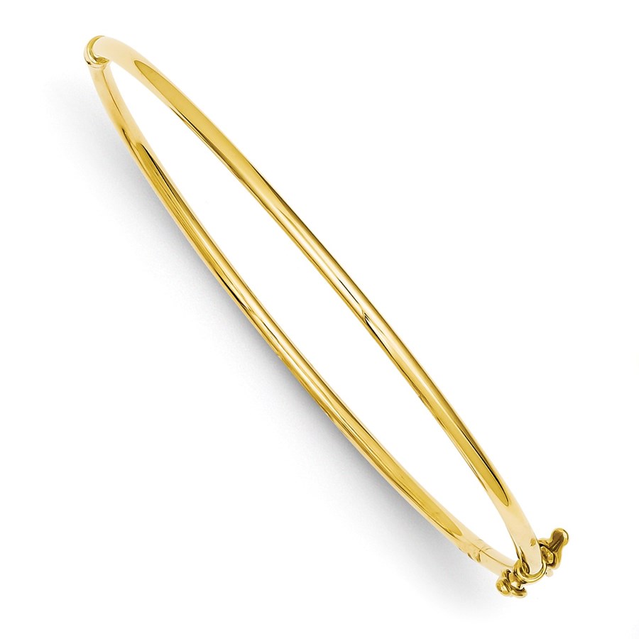 14k Gold Hinged Bangle Bracelet