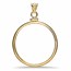 14K Gold Screw-Top Beaded Bezel - 16.5 mm