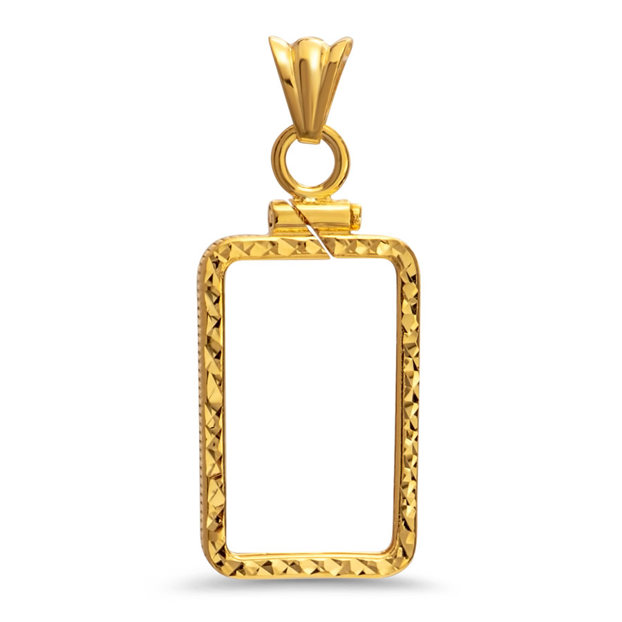 5 gram gold store bar pendant