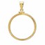 14K Gold Screw-Top D/C Coin Bezel - 20 mm