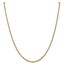 14k Goldy 2.8 mm Semi-Solid Rope Chain Necklace - 24 in.