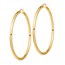 14k Lightweight 4mm Polished Hoop Earrings - 84.75 mm