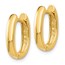 14k Oval Hinged Hoop Earrings