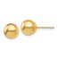 14K Polished 7mm Ball Post Earrings - 7 mm