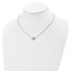 14K Polished D/C Round Necklace - 17 in.