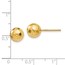 14K Polished Faceted Post Earrings - 8 mm