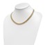 14K Polished Fancy Snake Necklace - 18 in.