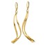 14K Polished Leverback Earrings - 73.25 mm