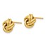 14K Polished Love Knot Post Earrings - 9.25 mm