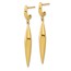 14K Polished Post Dangle Earrings - 41.6 mm