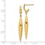 14K Polished Post Dangle Earrings - 41.6 mm