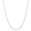 14k Rose Gold 1.15 mm Carded Cable Rope Chain Necklace - 18 in.