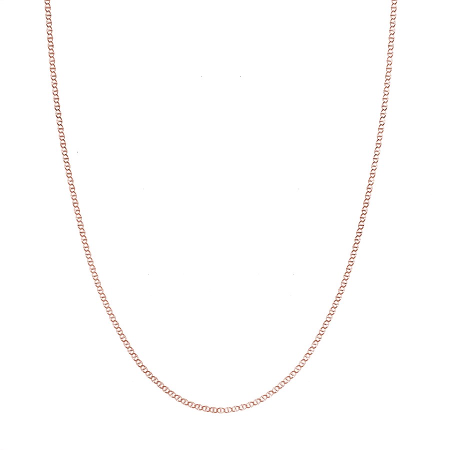 14K Rose Gold 2.2 mm Mariner Chain w/ Lobster Clasp - 16 in.