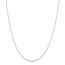 14k Rose Gold .5 mm Cable Rope Chain Necklace - 16 in.