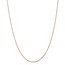 14k Rose Gold .8 mm Light-Baby Rope Chain Necklace - 18 in.