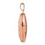 14k Rose Gold Domed Oval Locket - 21 mm