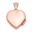 14k Rose Gold Heart Locket - 15 mm