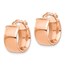 14k Rose Gold Hoop Earrings - 7 mm