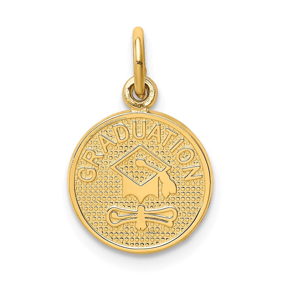 14k Solid Gold Graduation Charm - 1226A