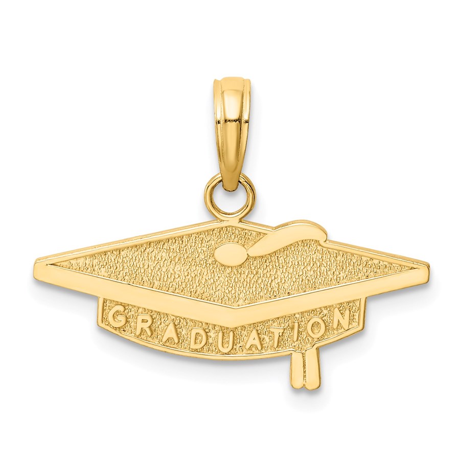 14k Solid Gold Graduation Charm - 1227A