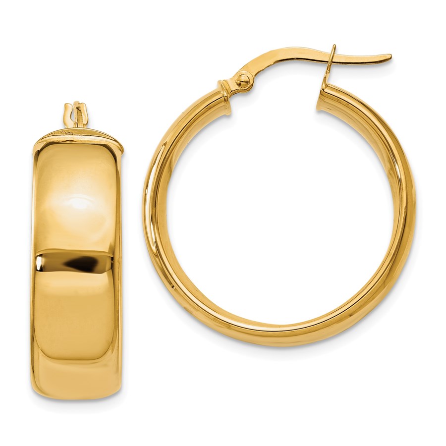 Buy 14k Solid Gold Hoop Earrings APMEX