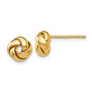 14k Solid Gold Knot Post Earrings