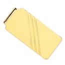 14k Solid Gold Money Clip (Diagonal stripe)