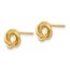 14k Solid Gold Polished Knot Post Earrings