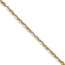 14k Solid Gold Two-tone Lg link Polished & Diamond Cut Bracelet