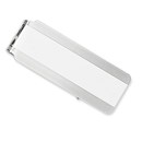 14k Solid White Gold Money Clip