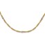 14K Two-tone Fancy Beaded Station Necklace - 18 in.